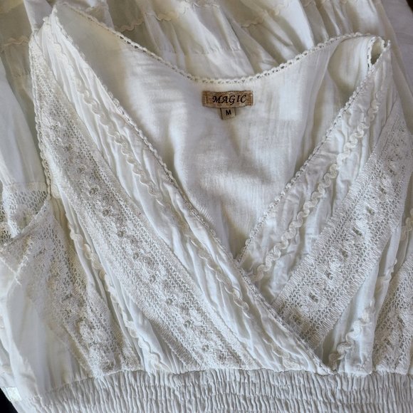 White Lace Summer Dress - Picture 13 of 14